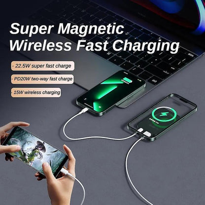 Magnetic Power Bank Battery Pack Super Fast Wireless Charger for Iphone 15/13/14